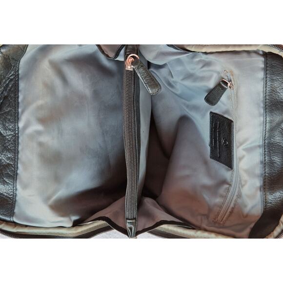 Osgoode Marley RFID Organizer Leather Backpack Storm Gray $310 Retail - Picture 9 of 9